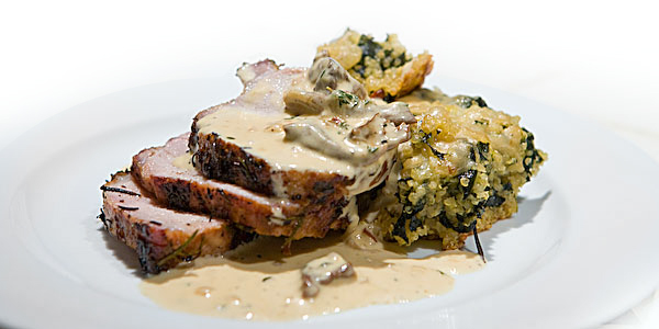 Pork and cream sauce