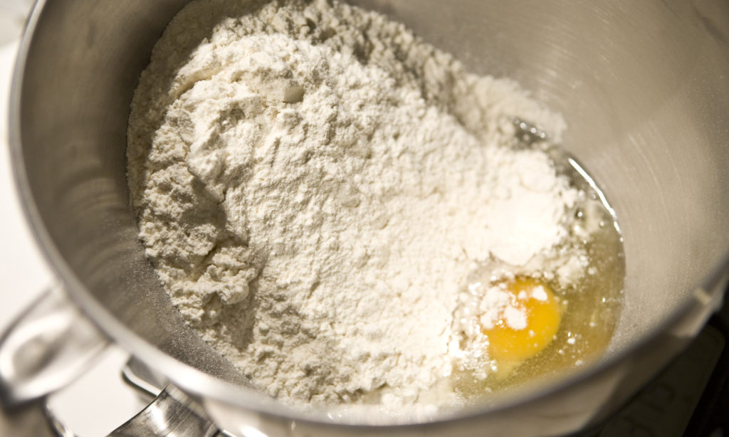 flour and egg pasta